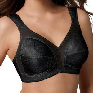 Playtex Size 38B 18 Hour Ultimate Shoulder Comfort Wireless Bra 4693 Black NWT